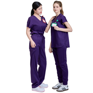 Uniforme d'infirmière de haute qualité, dernier design, vêtements médicaux d'hôpital, rayonne, PE, spandex, tendance - OEM/ODM - Échantillon gratuit - Product Image 1