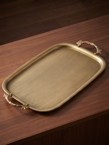 Bandeja de Metal con Diseño Botánico y Textura Fundida para Cocina y Comedor, Artículo para Pedidos al por Mayor - Product Image 3