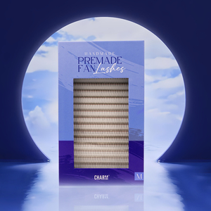 Boîtes à cils Charmlash en gros, extensions de cils pré-faits en éventail M Curl, plateaux de cils russes, base pointue, gain de temps, 3D-20D - Product Image 1