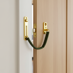 ชุดอุปกรณ์ประตูทองเหลืองแข็งแรงทนทาน สไตล์โบราณ |   ที่กั้นประตูแบบทนทาน, ตัวล็อคสำหรับเด็ก, ตะขอ และอุปกรณ์เสริมประตูบ้าน - Product Image 3