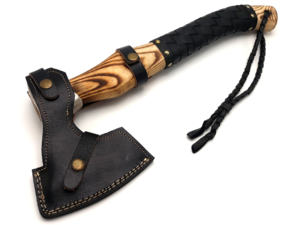 Custom Handmade Viking Tomahawk Hatchet Forged Steel <b>Head</b> Wooden Handle Survival Outdoor Axe With Leather <b>Wrap</b> - Product Image 2