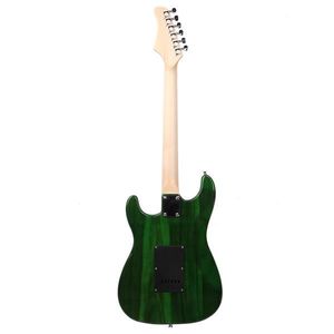 Chitarra Elettrica ST Elegante con Battipenna Nero, Prodotto Verde - Product Image 3