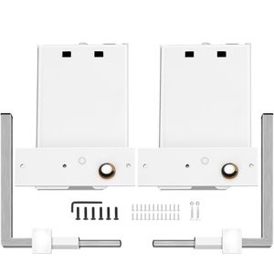 Kit DIY robuste blanc pour lits Queen et Twin - Matériel de fixation murale Murphy, mécanisme à ressorts pliable, conception horizontale - Product Image 1