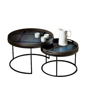 New Selling Enamel Finish Excellent Quality Metal Made Black Color Powder Coated Luxury <b>Nesting</b> <b>Tables</b> In Lowest Price - Product Image 3