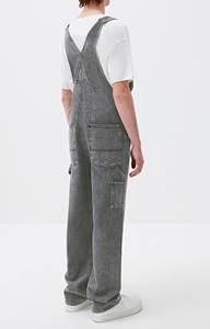 Peto de algodón holgado para hombre, estilo casual, con tirantes ajustables, suave y cómodo para uso diario - Product Image 2