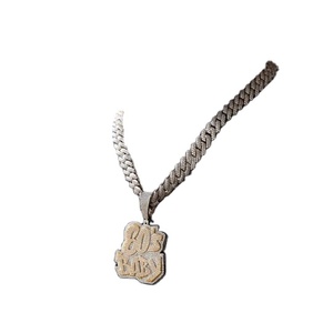 Personalizado 80s bebé colgante chapado en oro Moissanite Iced Out Hip Hop colgante collar GRA Certificado de lujo joyería hecha a mano para los hombres - Product Image 1