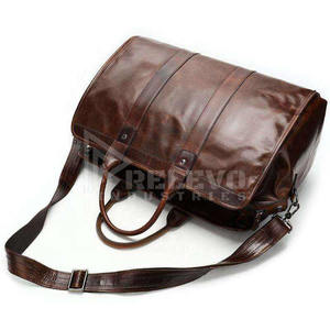 Sac de voyage en cuir véritable de qualité supérieure 30L, approuvé pour les bagages à main en avion, prix bas - Product Image 3