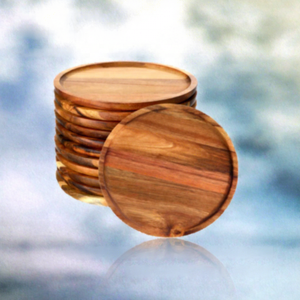 Customized High Quality Modern Round Wedding Disposable Wooden Pallets <b>Plate</b> Dish <b>Decorative</b> Trays - Product Image 4
