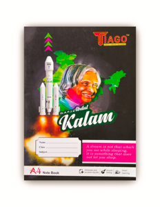 Tiago A4 <b>Note</b> <b>Book</b> 400 Pages 58 GSM Ruled Paper Glue Binding for College School Gift and Writing Use - Product Image 1