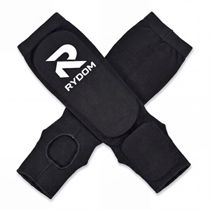 <b>MMA</b> Elastic Cloth <b>Shin</b> & Instep <b>Padded</b> Guards Taekwondo, Martial Arts, <b>MMA</b> Boxing Foot Protective Gear Protector for Sparring - Product Image 3