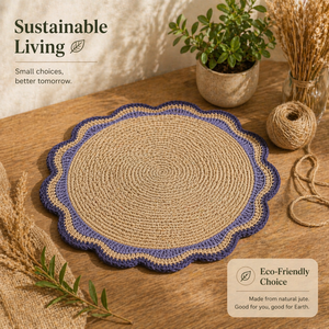 Low Quantity <b>Table</b> <b>Mat</b> Custom Washable Cotton Circular Wholesale Raffia <b>Table</b> <b>Mat</b> Heat Resistant Antislip <b>Table</b> <b>Mat</b> from India - Product Image 4