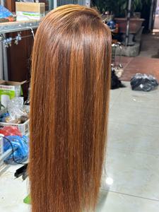 High Quality Color Piano Vietnamese Hair Wave Virgin Human Hair <b>Full</b> <b>Lace</b> Front <b>Wig</b> Straight - Product Image 5