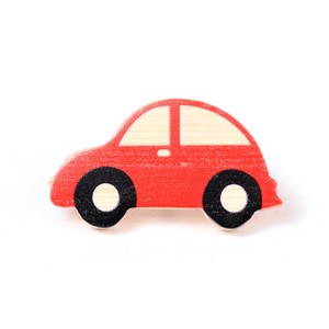 Tiradores de Madera de Pino Rojos Hechos a Mano para Gabinetes de Dormitorio y Uso Exterior - Tiradores Duraderos para Muebles Infantiles - Product Image 1