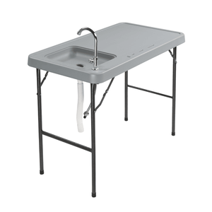 Portable Folding Fish Fillet and Hunting Cutting Table with Sink Faucet for <b>Camping</b> <b>Kitchen</b> - Product Image 3
