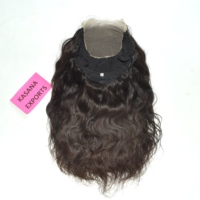 Wig Rambut Asli India Remy Tanpa Lem, Lace Front HD Transparan, Jahitan Mesin Double Weft, Pre Plucked, Hitam Alami, Model Body Wave