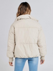 Women's Hooded Warm Winter Coat Quilted Thicken Puffer <b>Jacket</b> with Removable Fur Hood - Product Image 4