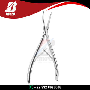 Pinzas de corte manuales de acero inoxidable alemán para huesos, pulidas, para cirugía médica, con unión en esquina - Product Image 6