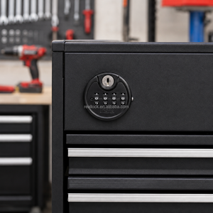 REAL RL-10347 High Security Metal Wooden Cabinets Zinc Alloy Digits Combination <b>Lock</b> Tool <b>Box</b> - Product Image 1