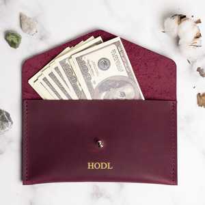 Space <b>Saving</b> Leather <b>Wallet</b> Portable Long Envelope <b>Money</b> Pouch Clutch Pack Elegant Coin Purse Nested Card Holder for Cash - Product Image 3