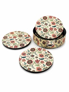 Custom MDF Enamel <b>Coaster</b> <b>Set</b> With High Quality Enamel Finish For Promotional Corporate Gift And Branding - Product Image 6