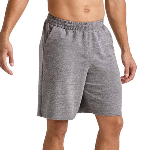 Pantalones Cortos Bermuda de Algodón Gris para Hombre 2026, Cintura Media/Elástica, Estilo Casual, Transpirables, de Secado Rápido, Tejido de Punto, Color Sólido, Estilo Urbano - Product Image 1