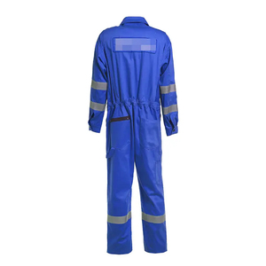 one piece construction work uniforms Men Cotton Safety Coverall Flame Retardant Waterproof Hi Vis Workwear OEM Service Customize - Product Image 5