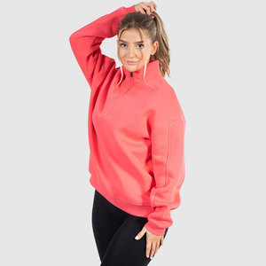 Sudadera con capucha de forro polar con cremallera y cuello alto para mujer, con bordado y distintivo, de poliéster/algodón, de secado rápido y ecológica - Product Image 3