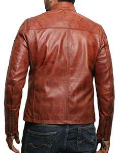 แจ็คเก็ตหนังฟลีซแบบสบายๆ สไตล์มอเตอร์ไซค์ สำหรับผู้ชาย ฤดูใบไม้ผลิ 2026 แฟชั่นฤดูใบไม้ร่วง สไตล์ไบค์เกอร์ วินเทจ อุ่นสบาย - Product Image 2