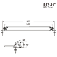 Barre lumineuse LED de 9 pouces, 21 pouces, 27 pouces, 39 pouces pour tout-terrain 4x4, barre lumineuse LED multifonction