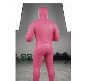 PROFIT SPORTS Mannequin de boxe rose en PU, rempli de sable, durable, 25 kg, équipement d'entraînement pour adultes, MMA, grappling, entraînement au sol, lutte - Product Image 4
