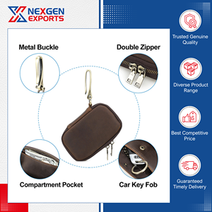 En stock, qualité exceptionnelle, porte-clés de voiture en cuir PU imperméable avec crochet métallique pour les acheteurs en gros - Product Image 4