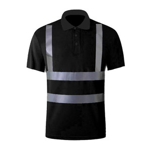 Custom OEM Workwear Quick Dry Hi Vis Safety T-Shirt Men Security Construction Work Related Applications Reflective Visibility - Product Image 1