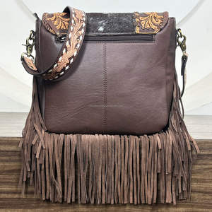 กระเป๋าสะพายพาดลำตัวหนังวัวทำมือสุดหรูรุ่นใหม่สำหรับผู้หญิงกระเป๋าสะพายไหล่แนวลำลองยอดนิยม - Product Image 5