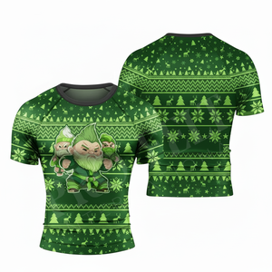 เสื้อรัดกล้ามเนื้อแขนสั้นสำหรับกีฬาฤดูร้อนประสิทธิภาพสูงสำหรับยิวยิตสู คาราเต้ ต่อสู้ ชกมวย MMA BJJ - Product Image 4