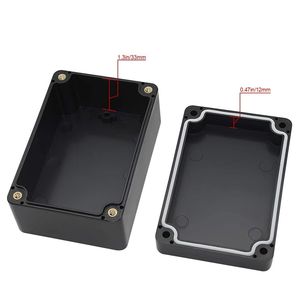 Scatola di Giunzione in Plastica ABS Impermeabile IP65 3.93x, Contenitore Elettronico Universale Nero Antipolvere per Strumenti Elettrici ed Elettronici - Product Image 2