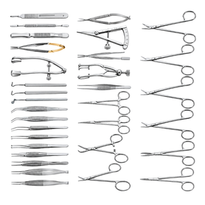 Ensemble d'instruments chirurgicaux pour la rétine de 33 pièces, kit d'ophtalmologie professionnel, acier inoxydable, outils de chirurgie de la rétine réutilisables - Product Image 1