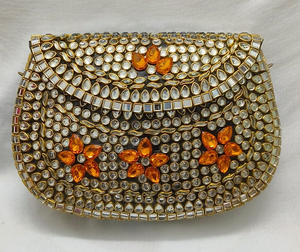 Custom Made Waterproof Metal Mosaic Bags <b>Clutches</b> Button Closure Shimmering Artful Patterns Elegant Modern Fashion Style Chic - Product Image 5