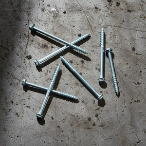 Tornillos de Cabeza Hexagonal de Acero al Carbono Galvanizado en Zinc Clase 4.8 6.8, Rosca Parcial, M6-M12, Métricos y en Pulgadas, Estándar DIN/ANSI, para Aplicaciones en Madera - Product Image 1