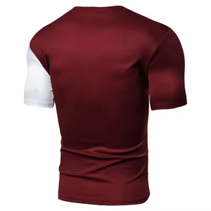Camiseta Deportiva de Manga Corta con Cuello Redondo y Estampado por Sublimación Ecológica, Ajustada al Cuerpo, para Hombre, Tejido de Poliéster - Product Image 6