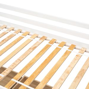 Divano letto bianco con due cassetti di stoccaggio vecchio SKU W50450915 - Product Image 2