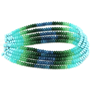 Cuentas de Cuarzo Multicolor en Forma de Rondelle: Gemas Lisas de Calidad AAA para la Elaboración de Joyería - Product Image 4