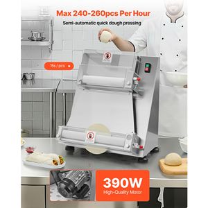 Sfogliatrice Elettrica Commerciale 390W in Acciaio Inox, Pressa per Pizza 3-16 Pollici, Macchina per Pasta Semi-Automatica - Product Image 2