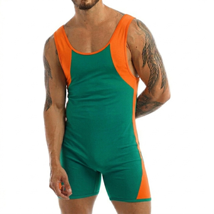 Custom Logo Heat Transfer Printing Unisex Wrestling Singlet Stretch Lightweight Durable Breathable Wholesale Rate Custom Design - Product Image 2