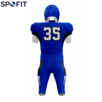 Uniforme de Fútbol Americano Personalizado Diseñado con Tela de Poliéster Transpirable e Impresión por Sublimación para Equipos Profesionales