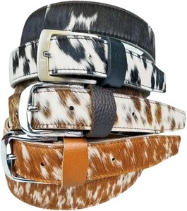 Ceinture en cuir véritable pour homme, 38 mm, en poils de vache tachetés, avec emballage personnalisé, nouvelle mode, vente chaude 2026 - Product Image 5