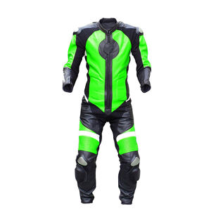 Combinaison de moto en cuir véritable respirante, imperméable et coupe-vent de haute qualité pour la course automobile RAMF SPORTS - Product Image 1