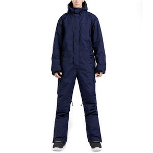 Professional <b>Waterproof</b> One Piece Men Ski Suit Windproof Thermal Jumpsuit Hooded Winter Outdoor Snowboard Wear Skiing <b>Overalls</b> - Product Image 1