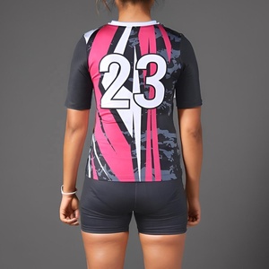 Ropa de equipo Ropa deportiva Uniformes de voleibol para mujer Uniformes de voleibol ligeros para adultos Conjunto Servicio OEM personalizado de alta calidad - Product Image 6