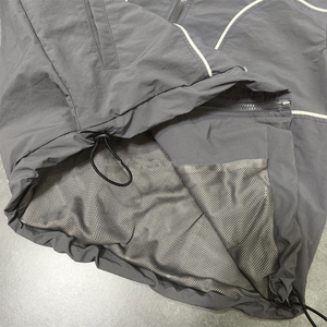 Ensembles d'extérieur personnalisés de haute qualité en nylon et polyester, coupe-vent, veste zippée à capuche et pantalon - Product Image 3