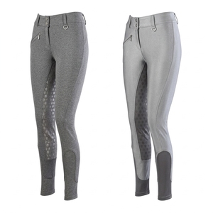 Jodhpurs d'équitation pour femme, hiver, taille haute, fermeture éclair, avec poches, en silicone, extensibles dans quatre directions, pour l'équitation - Product Image 5